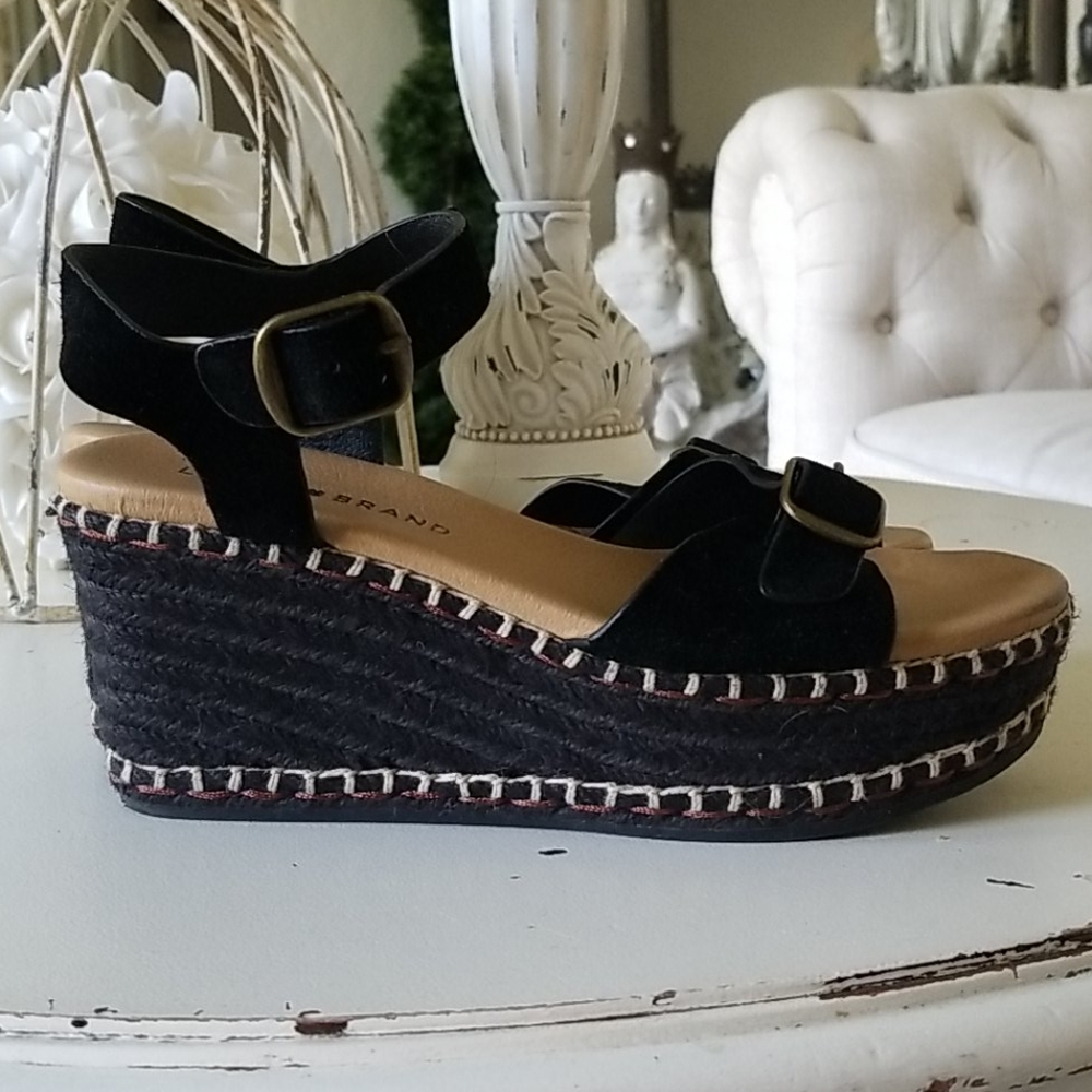 NWOB Lucky Brand wedge sandals - Picture 6 of 8
